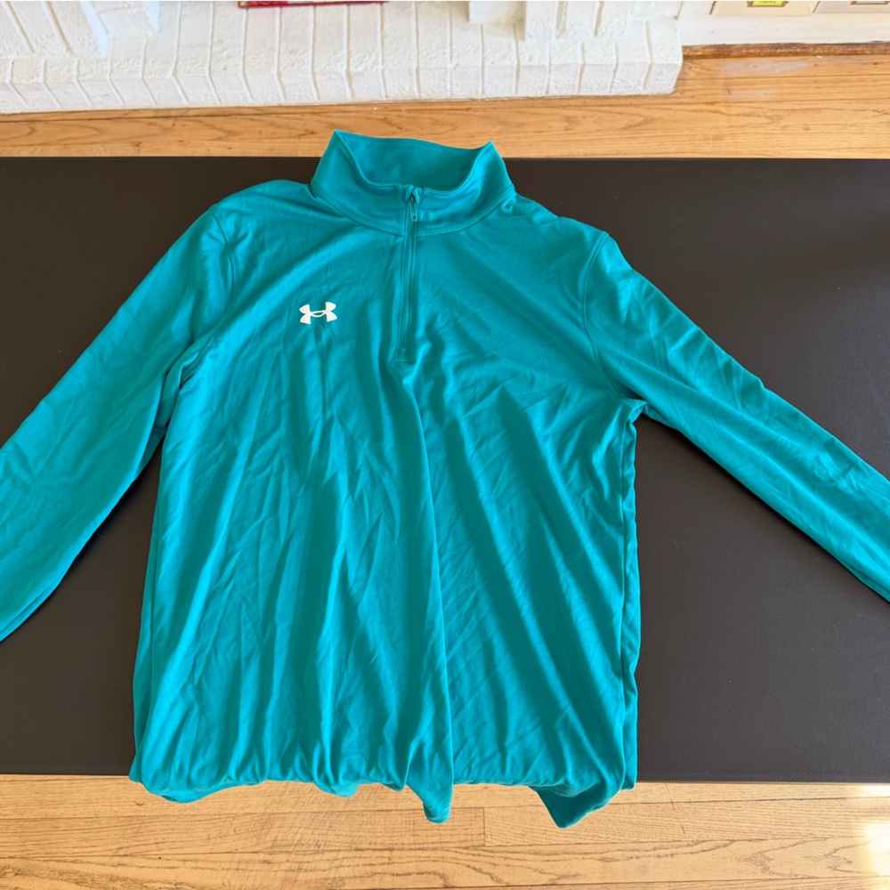 Under Armour Teal Athletic Quarter-Zip Jacket